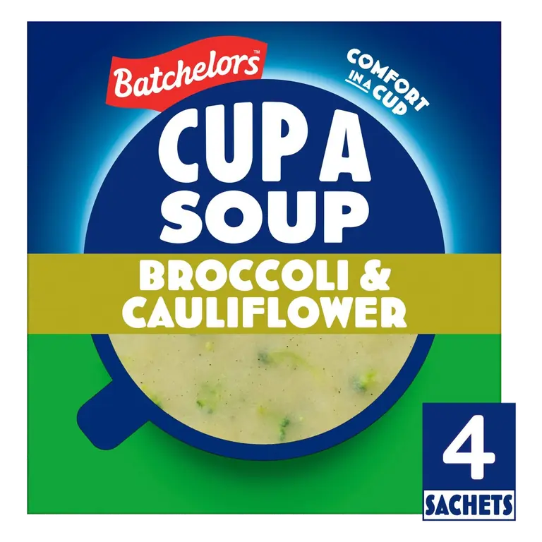 Cup a Soup Broccoli & Cauliflower 4 Instant Soup Sachets 101g