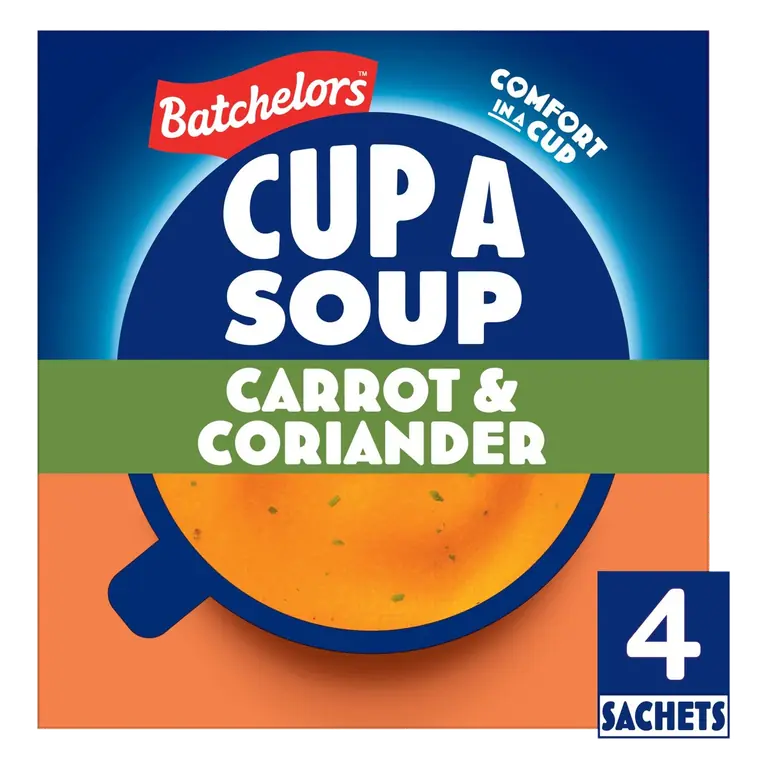 Cup a Soup Carrot & Coriander Instant Soup Sachets x4 103g