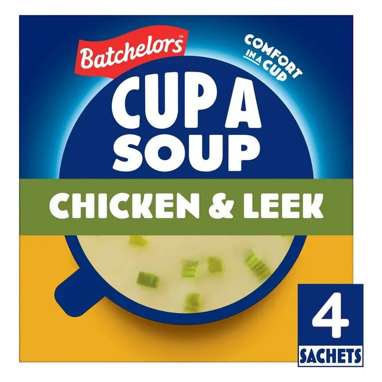 Cup a Soup Chicken & Leek Instant Soup Sachets x4 86g