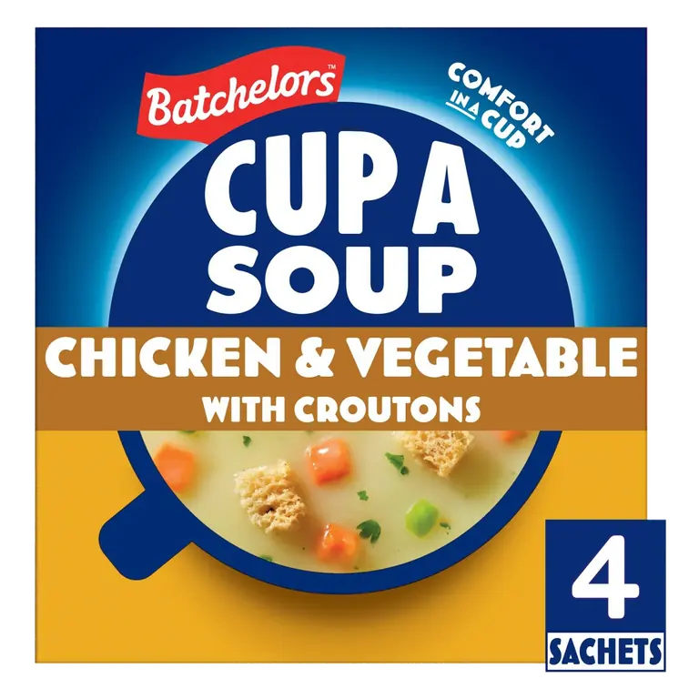 Cup a Soup Chicken & Vegetable with Croutons 4 Sachets 110g