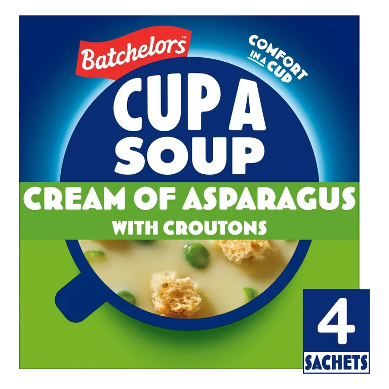 Cup A Soup Cream of Asparagus Instant Soup Sachets x4 117g