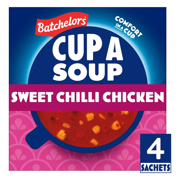 Cup A Soup Sweet Chilli Chicken Instant Soup Sachets x4 92g