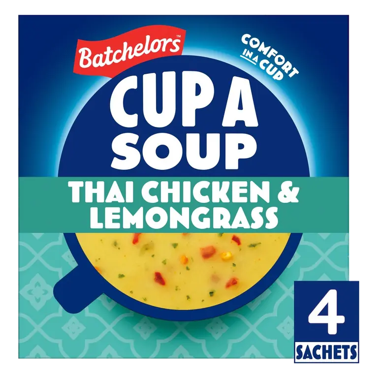 Cup a Soup Thai Chicken & Lemongrass 4 Instant Soup Sachets 88g