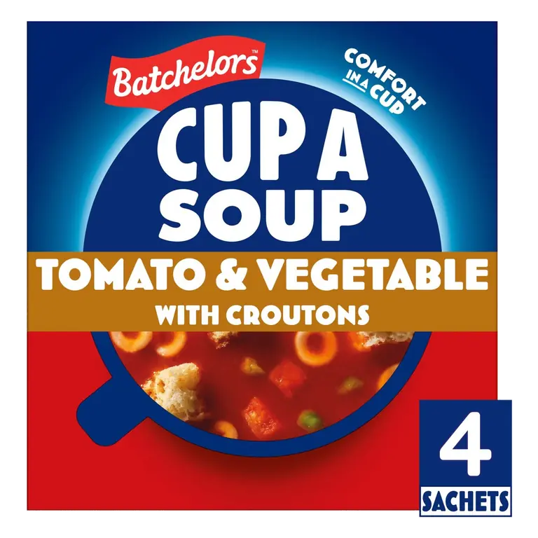 Cup a Soup Tomato & Vegetable with Croutons 4 Sachets 104g