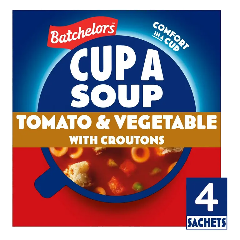Cup a Soup, Tomato & Vegetable with Croutons x4 104g