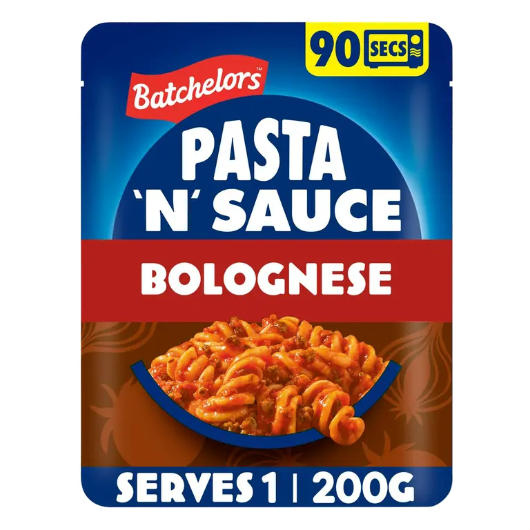 Batchelors Pasta 'n' Sauce 200g Bolognese Instant Microwave Ready Meal Pouch