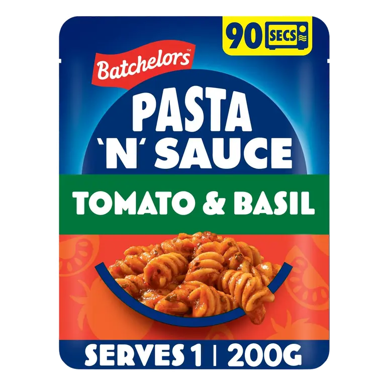 Batchelors Pasta 'n' Sauce 200g Tomato & Basil Microwave Ready Meal Pasta
