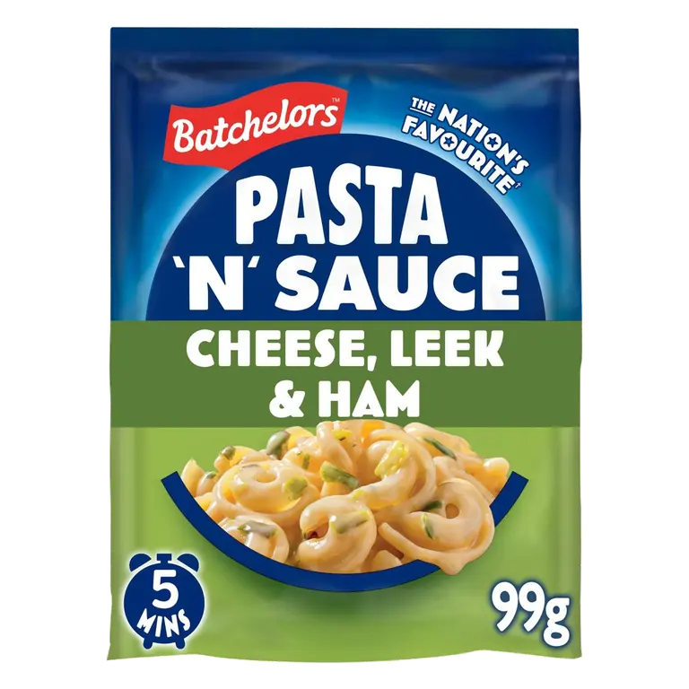 Pasta 'n' Sauce Cheese, Leek & Ham Flavour Pasta Sachet 99g