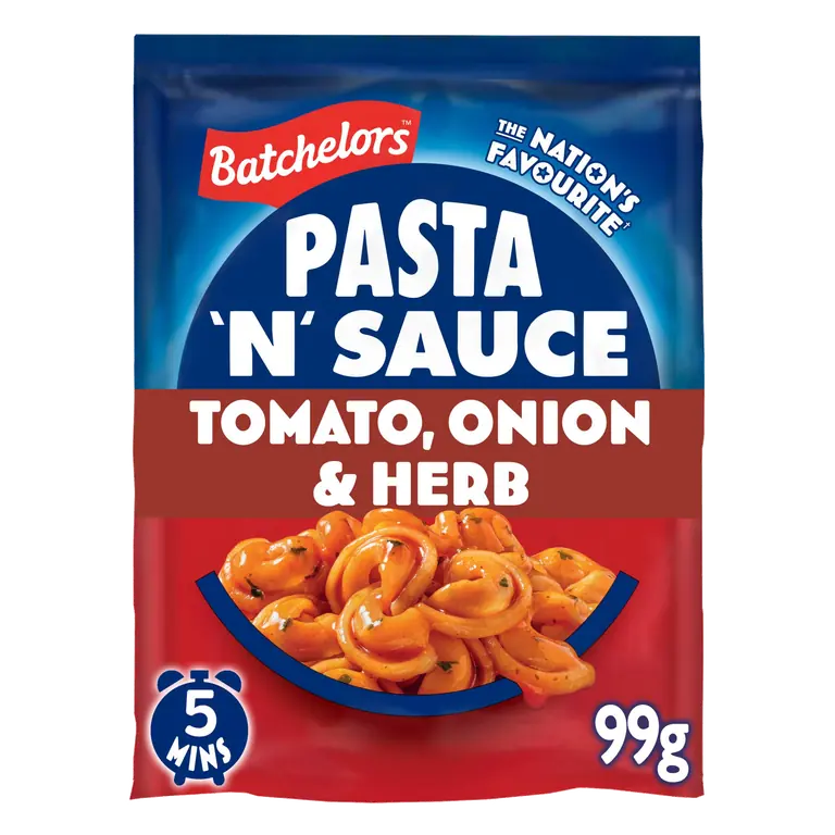 Batchelors Pasta 'n' Sauce Tomato, Onion & Herb Pasta Sachet 99g