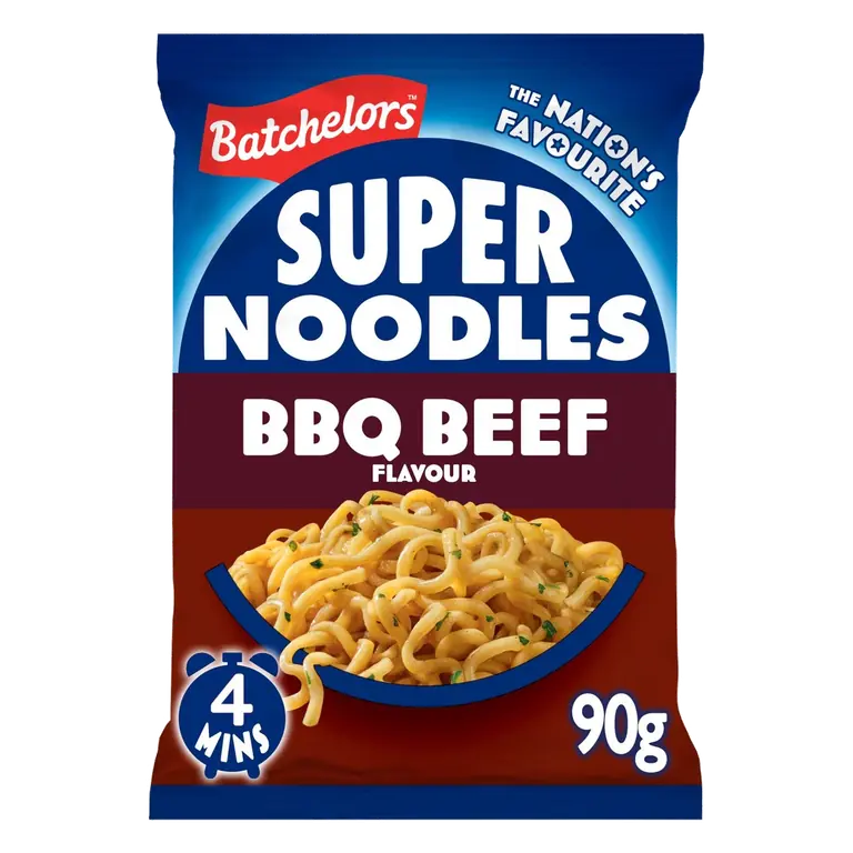 Super Noodles BBQ Beef Flavour Instant Noodle Block 90g