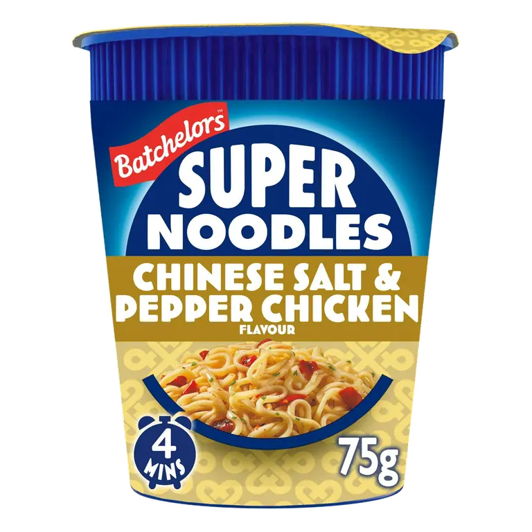 Super Noodles Chinese Salt & Pepper Chicken Flavour Instant Noodle Pot 75g