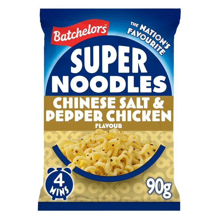 Batchelors Super Noodles Chinese Salt & Pepper Chicken Instant Noodle Block 90g