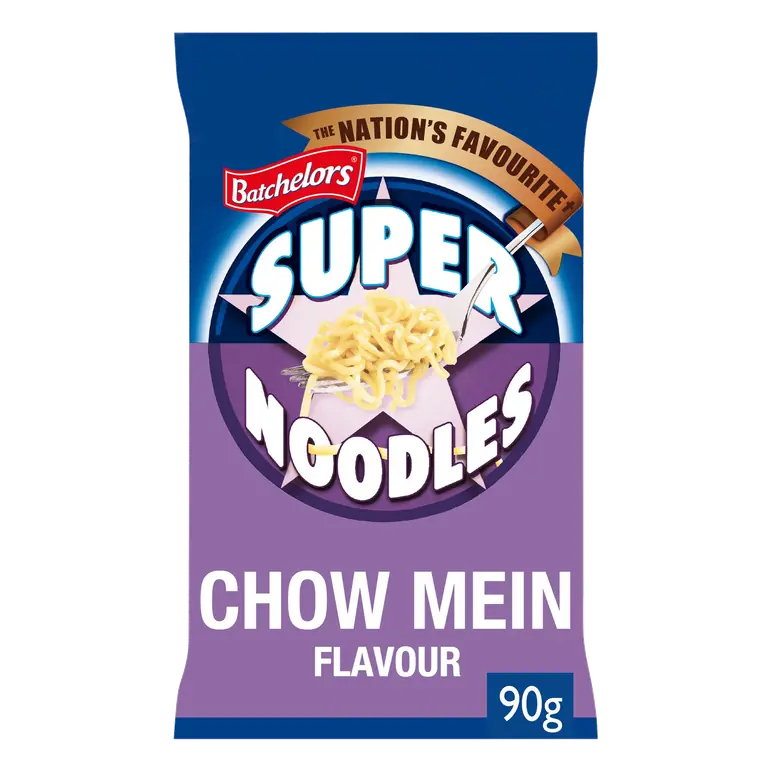 Batchelors Super Noodles Chow Mein Flavour Noodle Block 90g