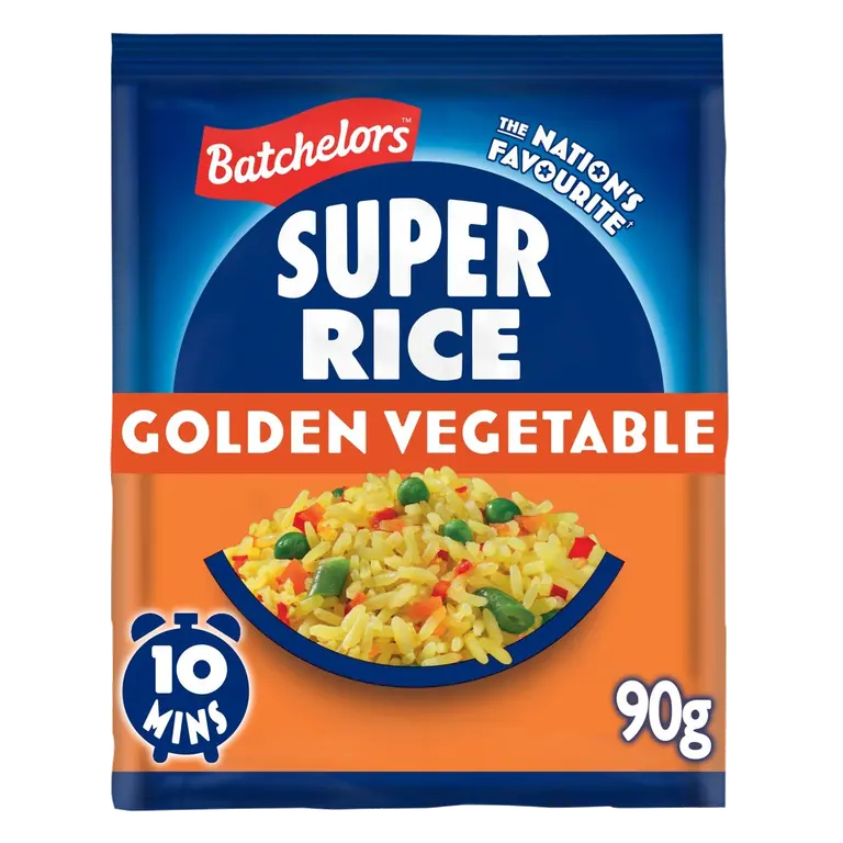 Super Rice Golden Vegetable Flavour Instant Rice Packet 90g
