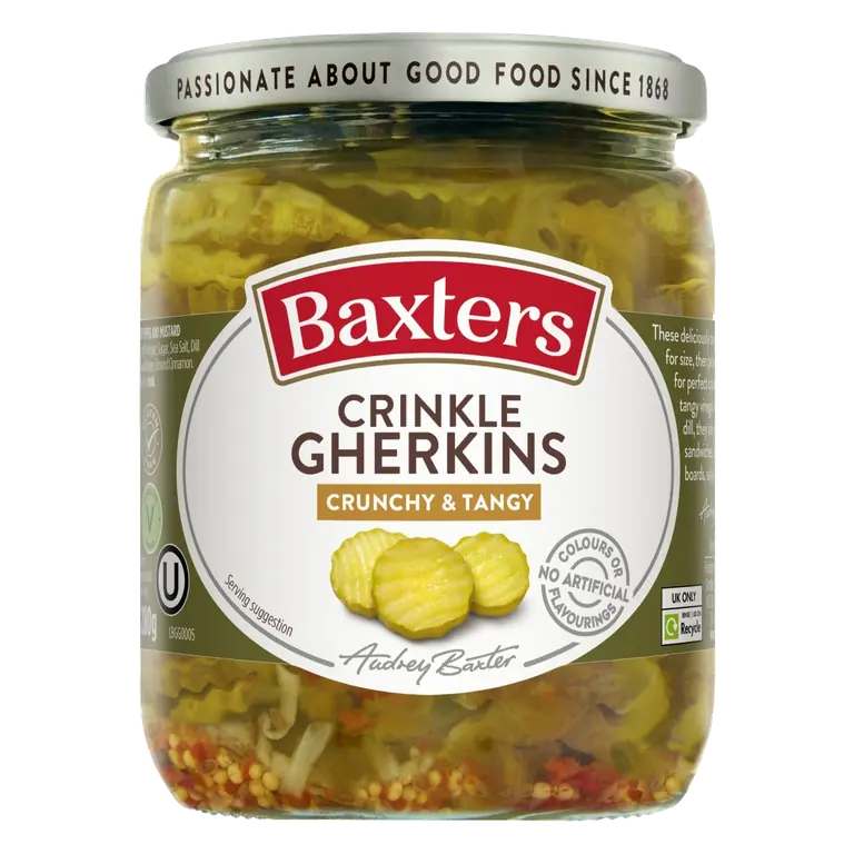 Crinkle Gherkins 500g