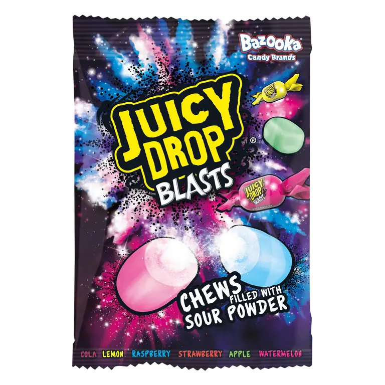 Bazooka Candy Brands Juicy Drop Blasts 140g
