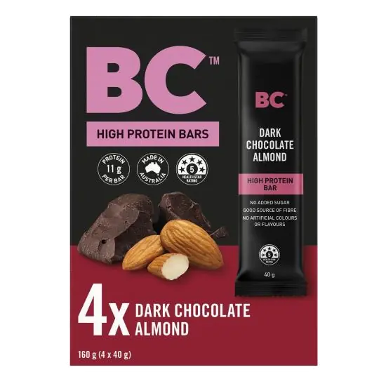 Dark Chocolate Almond High Protein Bar 4 Pack