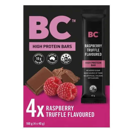 High Protein Bar Raspberry Truffle 4 Pack