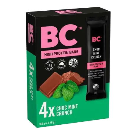 High Protein Bars Choc Mint Crunch 4 Pack