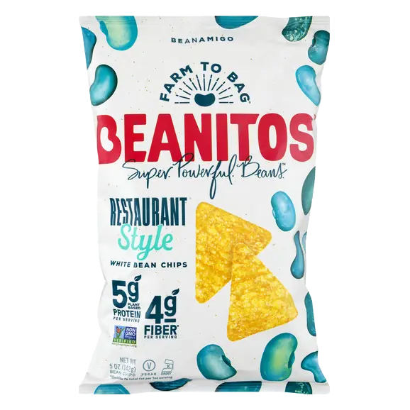 Sea Salt Restaurant Style White Bean Tortilla Chips