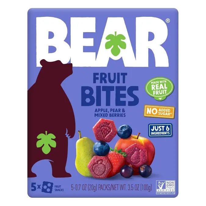 BEAR Bites Berry Fruit Snacks, 3.5oz