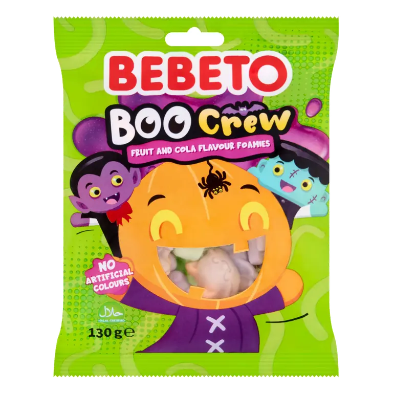 Bebeto Boo Crew Fruit and Cola Flavour Foamies 130g