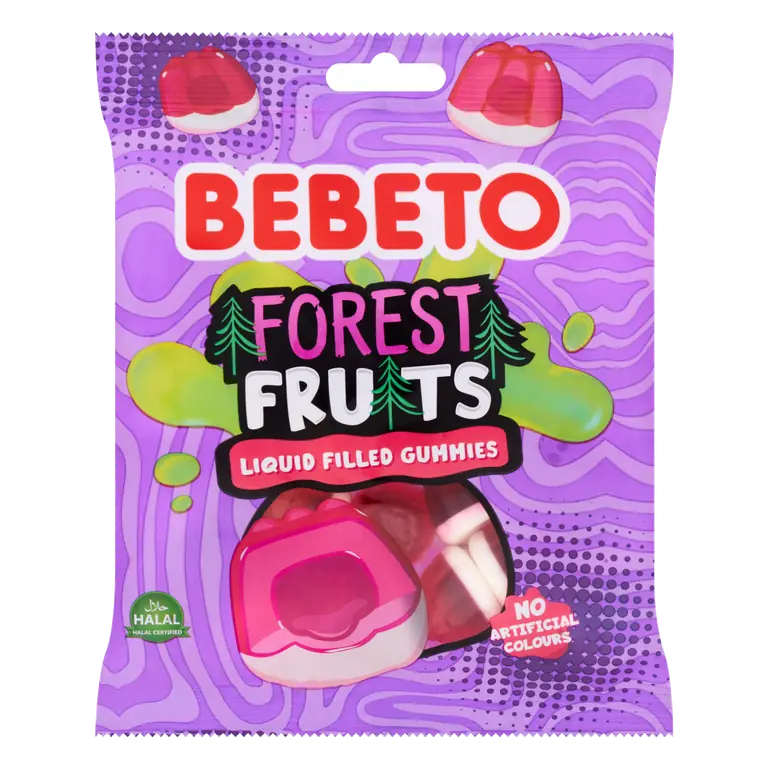 Bebeto Forest Fruits Liquid Filled Gummies 130g