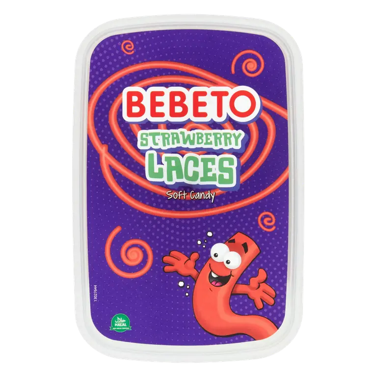 Bebeto Strawberry Laces Soft Candy