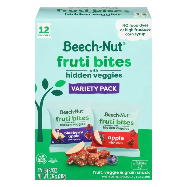Fruti Bites Variety Pack Fruit Veggie & Grain Snack - 12 ct