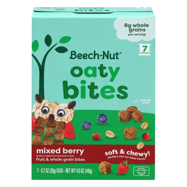 Oaty Bites Mixed Berry Fruit & Grain Snack - 7 ct