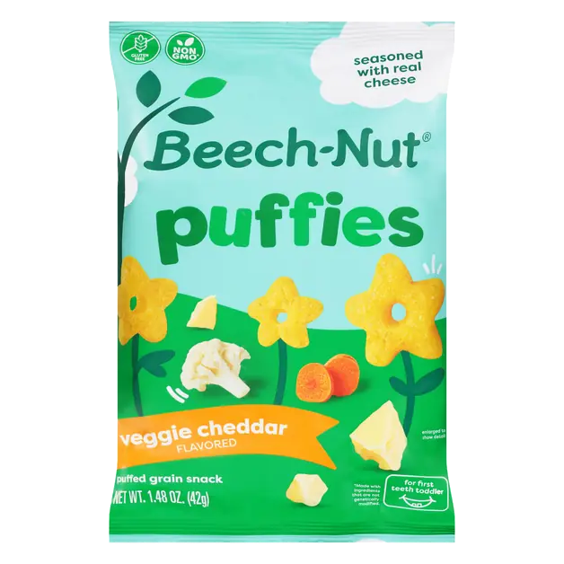 Puffies Veggie Cheddar Puffed Grain Snacks