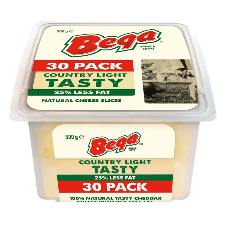 Country Light Tasty 25% Less Fat Natural Cheese Slices