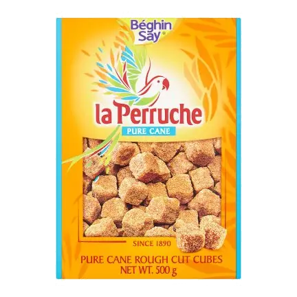 La Perruche Pure Cane Rough Cut Cubes Brown