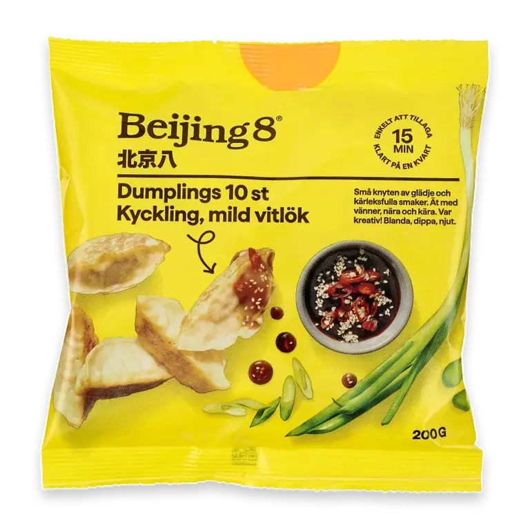 Dumpling kyckling mild vitlök 200g