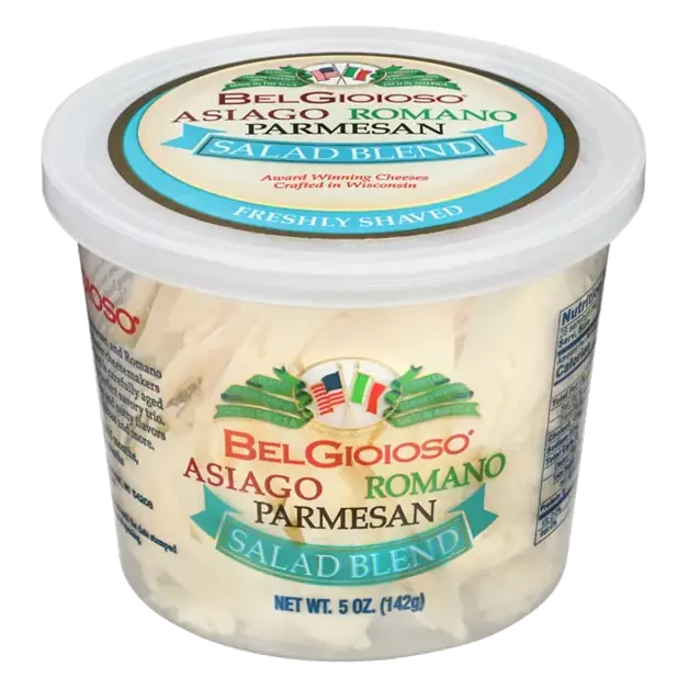 Cheese, Asiago/Parmesan/Romano, Salad Blend