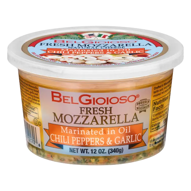 Fresh Mozzarella Marinated in a Blend of Herbs and Oils