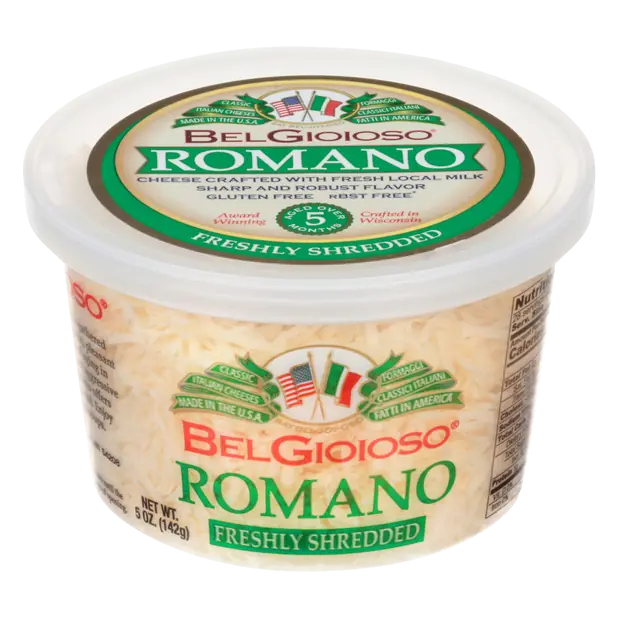 Freshly Shredded Romano Cheese