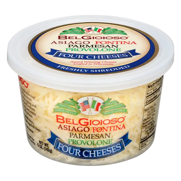 Shredded Four Cheeses (Asiago Fontina Parmesan & Provolone)