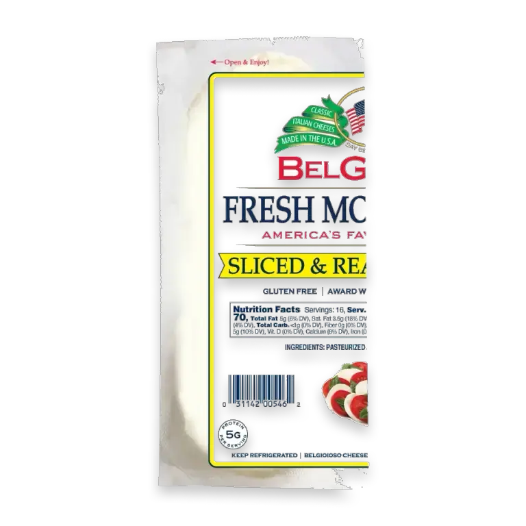 Sliced Log Fresh Mozzarella Cheese 2 - 8 oz Packages