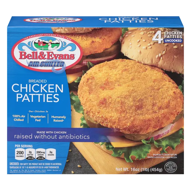 Breaded Chicken Patties - 4 ct Frozen