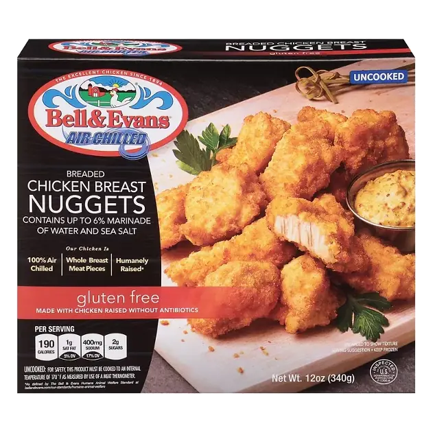 Gluten Free Air Chilled Breaded Chicken Breast Nuggets