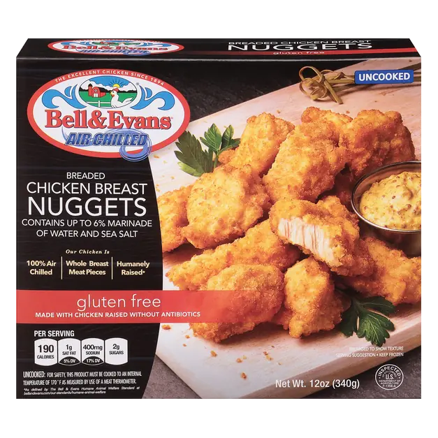 Gluten Free Breaded Chicken Breast Nuggets Frozen