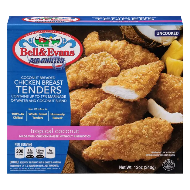 Tropical Coconut Breaded Chicken Breast Tenders Frozen