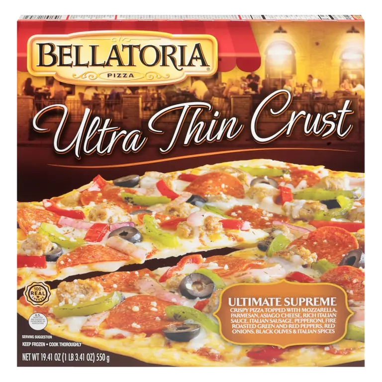 Ultra Thin Crust Pizza, Ultimate Supreme