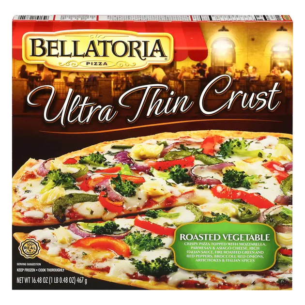Bellatoria Ultra Thin Crust Roasted Vegetable Pizza