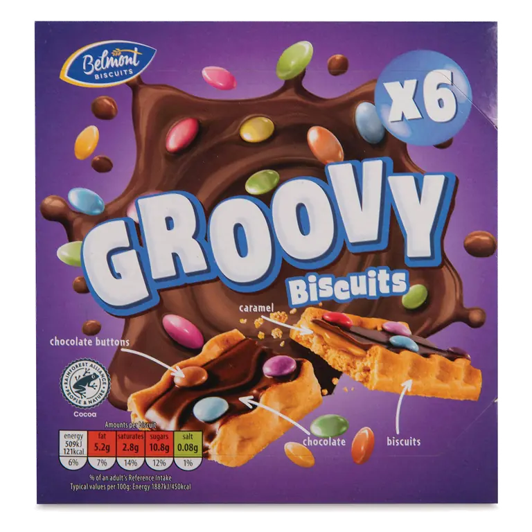 Groovy Biscuit Bars 6 Pack