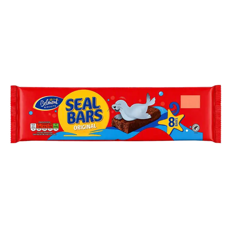 Milk Chocolate Seal Biscuit Bars 8 Pack