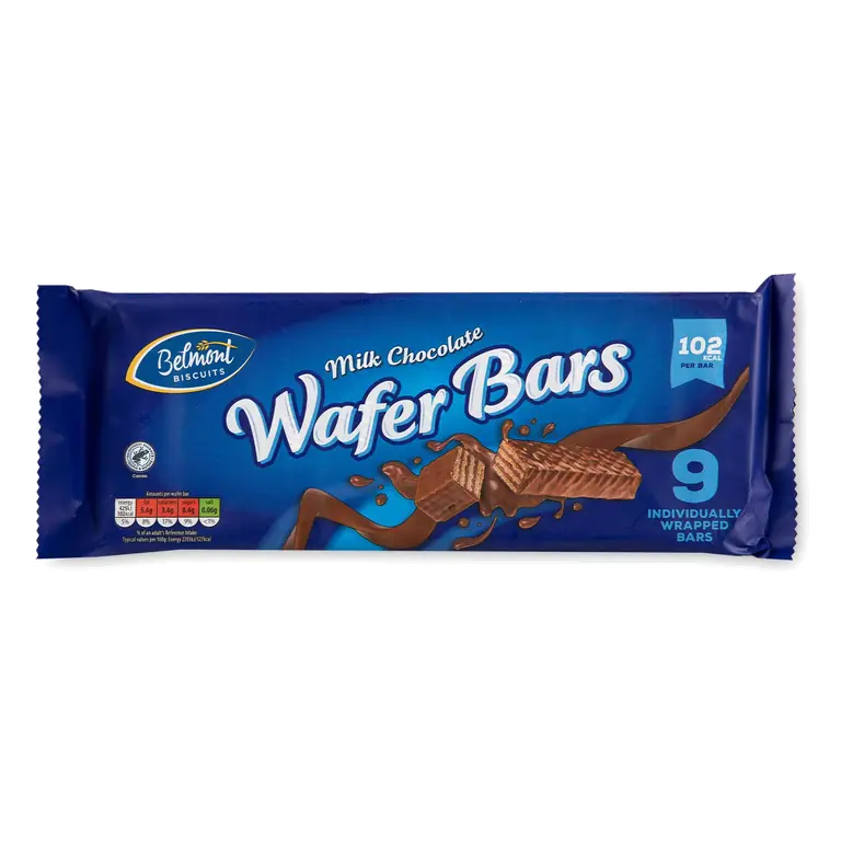 Milk Chocolate Wafer Bars 9 Pack