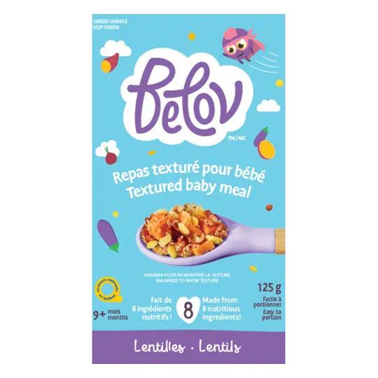 Frozen Textured Baby Meal Lentils 125 g
