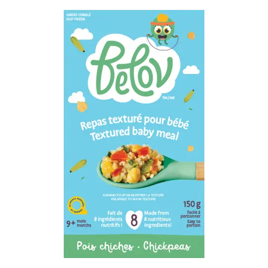 Frozen Textured Baby Meal Chickpeas 150 g